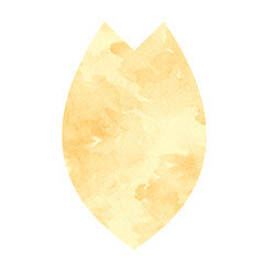 yellow watercolor petal