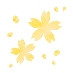  Yellow flower, cherry blossom
