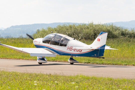 Robin DR400-180R airplane in Wangen-Lachen in Switzerland 31.7.2022