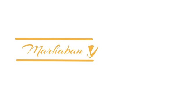 walking writing video, marhaban ya ramadhan