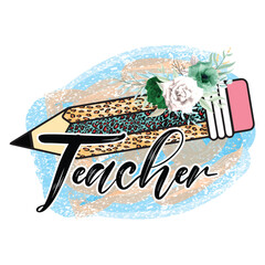 Teacher Sublimation Design