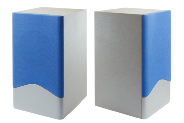 Two speakers cut out