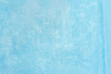Closeup texture abstract of old blue color wall background, floor cement. Copy space for text