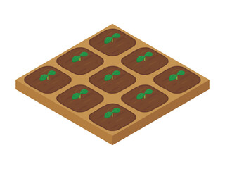農場ゲームのイラスト_双葉_アイソメトリック