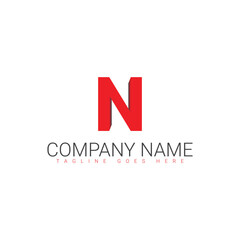 n logo, n letter logo design, n initial logo