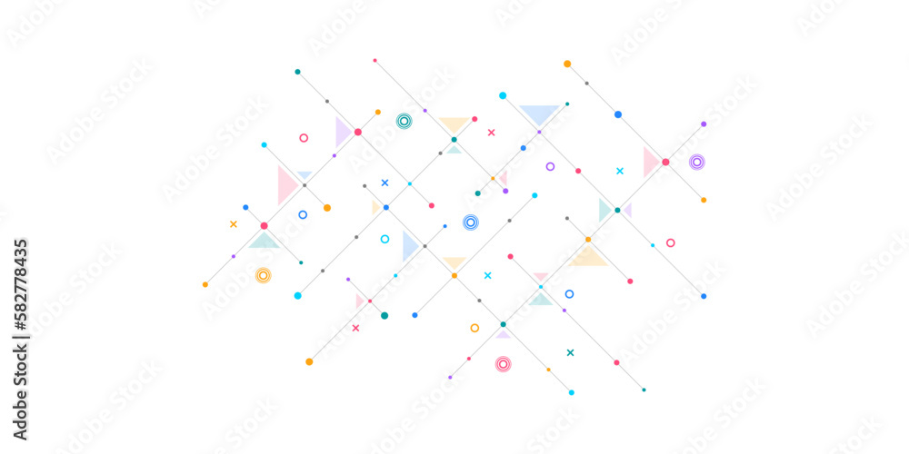 Poster creative idea of modern design with abstract geometric background. minimalistic vector texture with 