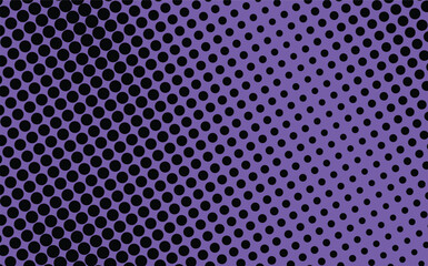 Pop art creative concept colorful comics book magazine cover. Polka dots purple and black background. Cartoon halftone retro pattern. Abstract dotted design for poster, card, banner, empty bubble