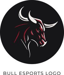bull esports logo style vector illustration
