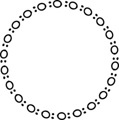 Round frames for decoration, Transparent background