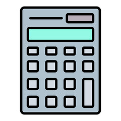 Calculator Filled Line Icon