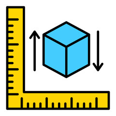 Measure Filled Line Icon