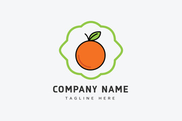 Orange logo concept vector illustration