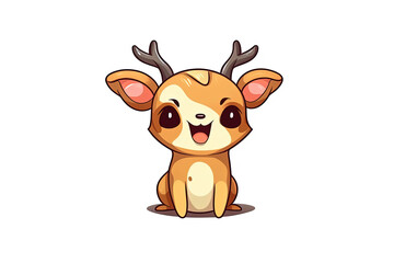 cute deer vector illustration