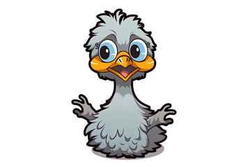 cute emu vector illustration