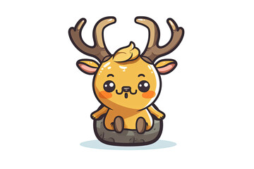 cute deer vector illustration