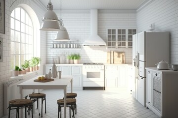 Obraz na płótnie Canvas Modern Kitchen interior 
