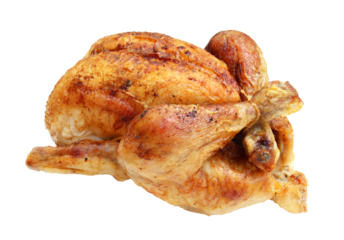 Roasted chicken / Transparent background