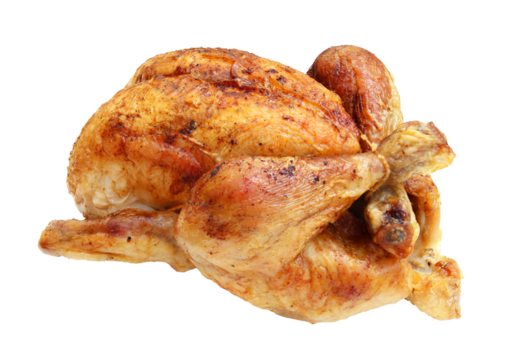 Roasted chicken / Transparent background