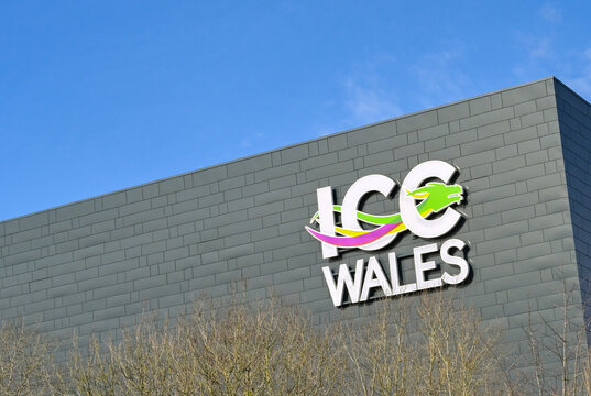 Newport, Wales - January 2023: Sign On The Outside Of The International Convention Centre At The Celtic Manor Resort