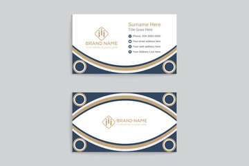 Set of modern business card design template