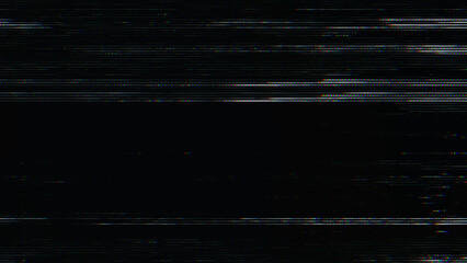 Glitch noise static television VFX. Visual video effects stripes background, CRT tv screen no signal glitch effect - 582795622