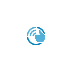 Good signal vector icon. Radar vector logo design with isolated background.