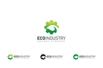 Natural Eco Industry Logo Template