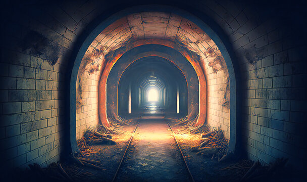 A clandestine tunnel used for escaping from a prison or fortress