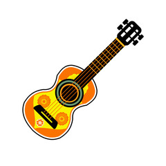 Obraz na płótnie Canvas Mexican ukulele, Mexican guitar - vector illustration