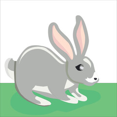 ester bunny with egg vector