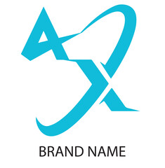 Extended letter A and X vector design