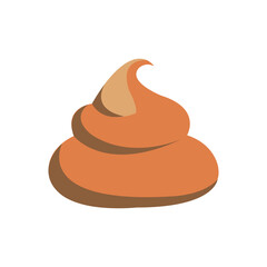 feces icon logo vector design template
