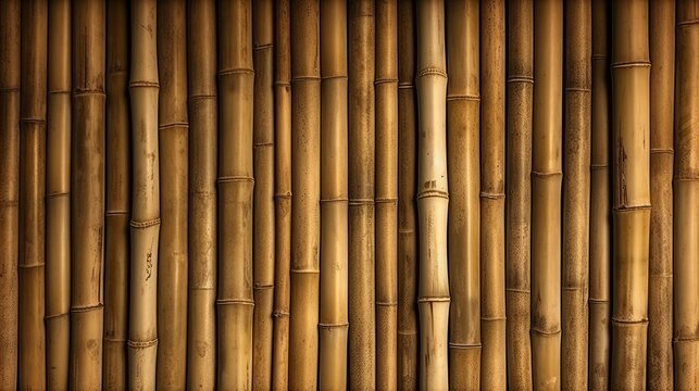 bamboo wall texture background Generative AI