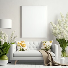 Modern Living Room Mock Up