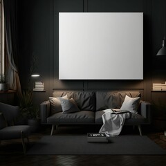 Modern Living Room Mock Up
