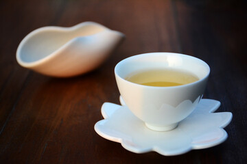 cup of tea on table