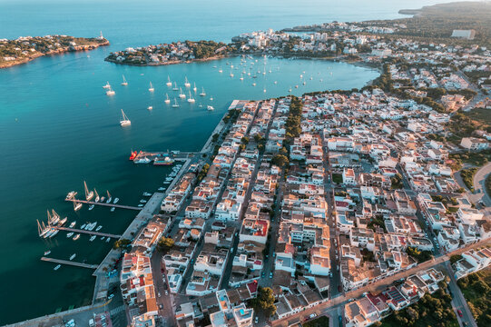 Portocolom, Mallorca, by drone