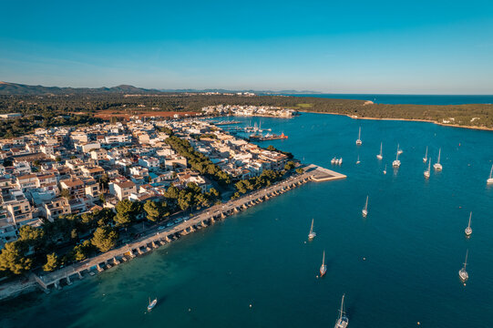 Portocolom, Mallorca, by drone