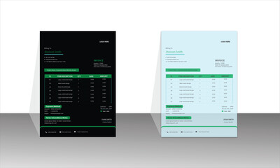 Invoice modem template design