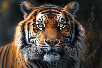 Fototapeta premium The Tiger's Roar | AI Generative