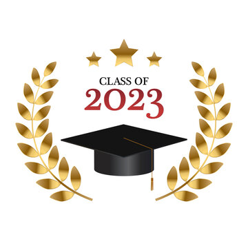 Happy Class of 2023 Greeting Vector Illustration