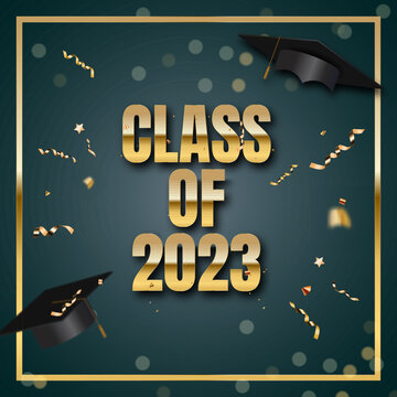 Happy Class of 2023 Greeting Vector Illustration EPS10