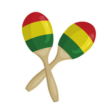 maracas - vector illustration