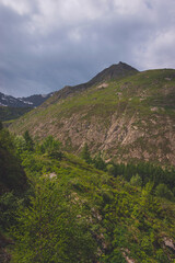 A picturesque landscape shot of the Alps mountains in the Valgaudemar valley (Les Oulles du Diable)