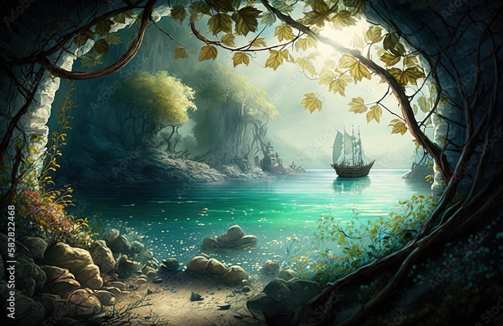 Poster dappled horizons hiding hidden wonders generative ai
