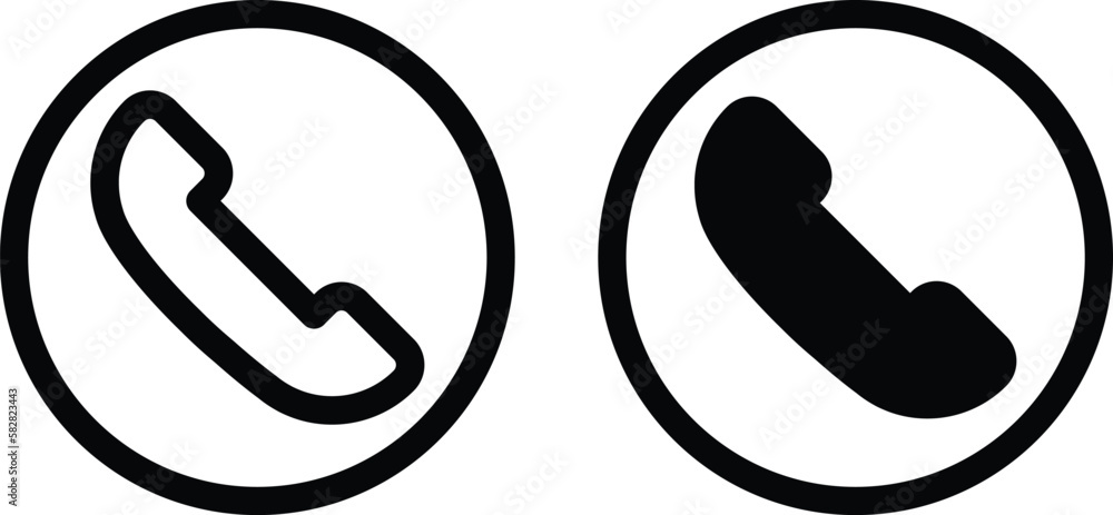 Poster call icon set isolated on white background. call icon modern symbol for graphic and web design. phon