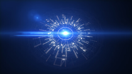 Technology Future Science Fiction Circular Promotion Background