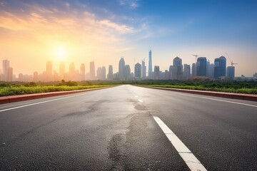 Fototapeta premium Close up highway asphalt 
