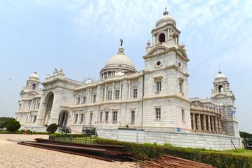 Fototapeta na wymiar Victoria Memorial, Victoria palace, west bengal, Central Kolkata, Kolkata, India,