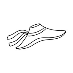 woman hat hand drawn